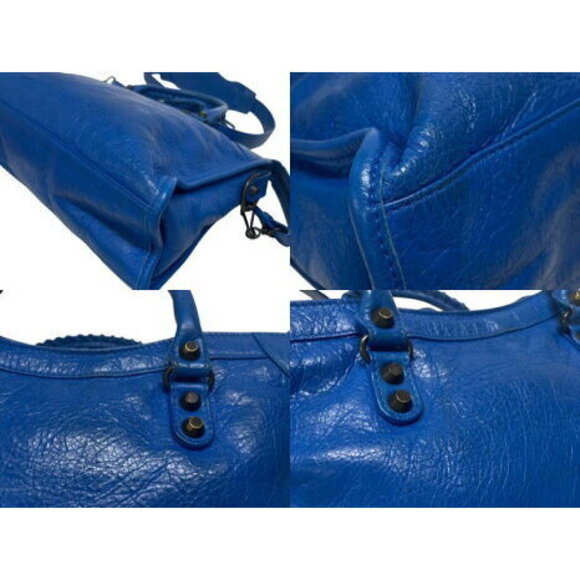 BALENCIAGA City Shoulder Bag Z Blue - Picture 8 of 8